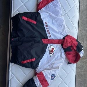 Red and Black Varsity Bomber Jacket